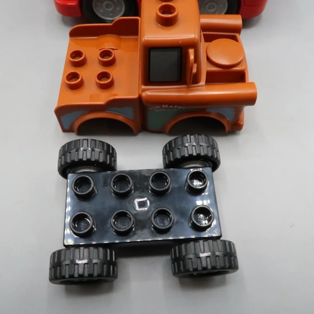 Lego Duplo Disney Pixar Cars Mack Semi Truck & Tow Mater Tow Truck Figures
